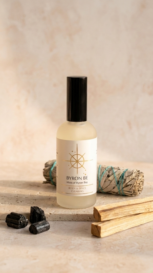 Aura cleansing spray with white sage and palo santo