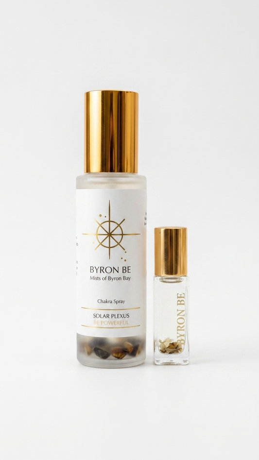 solar plexus chakra spray and perfume oil duo
