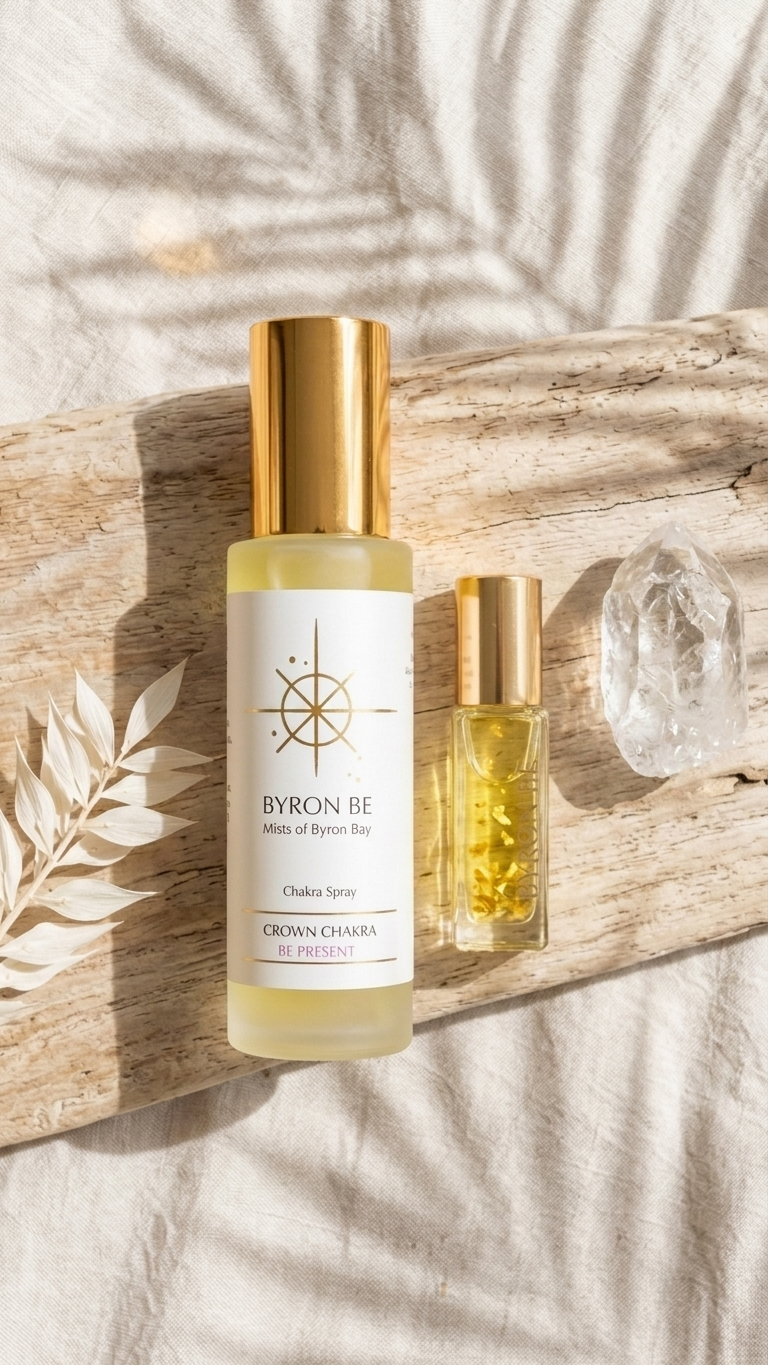 Be Present chakra spray and perfume oil duo