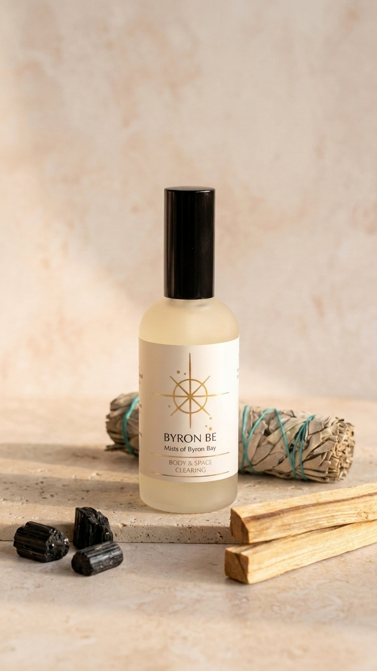 Aura cleansing spray with white sage and palo santo