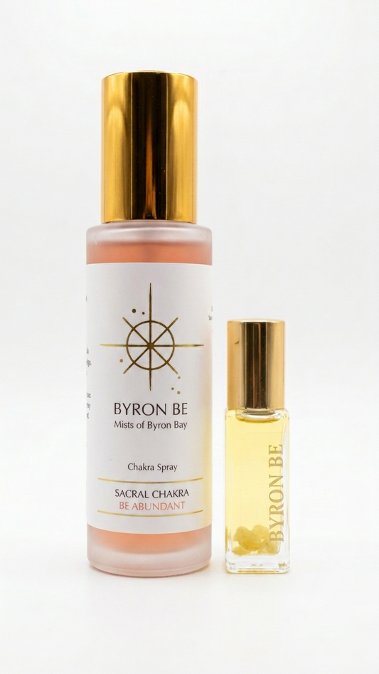 sacral chakra spray and perfume oil duo
